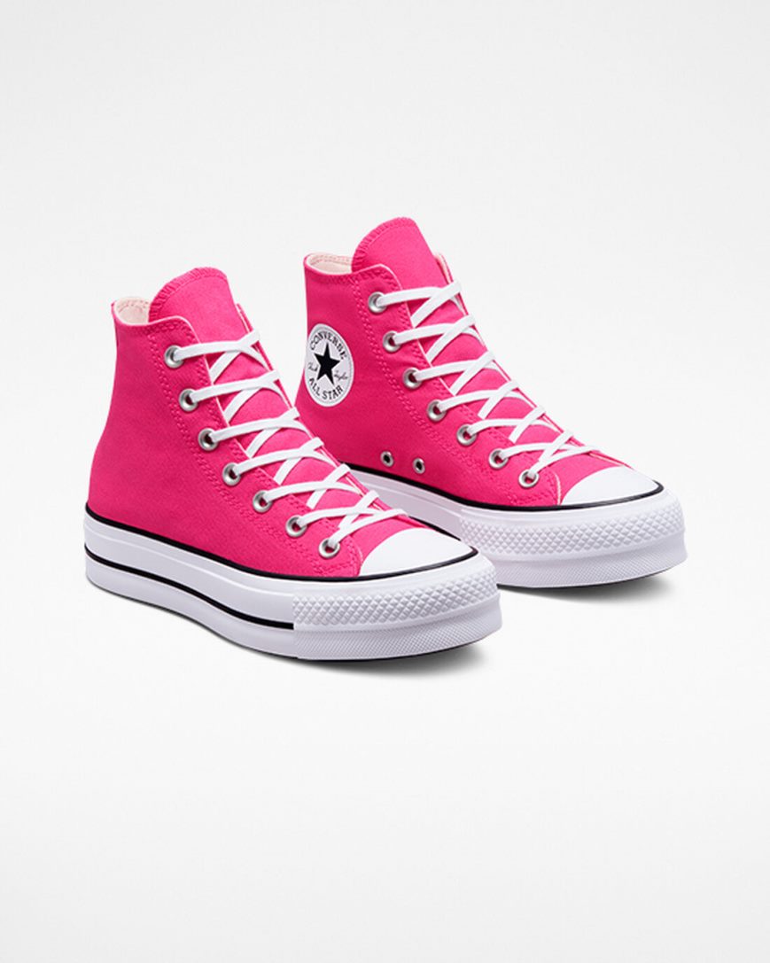 Women's Converse Chuck Taylor All Star Lift Canvas High Top Platform Shoes Pink / Black / White | AU 5C9E0C